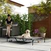 Outdoor Dog Bed, Elevated Dog Bed for Large Dogs, with Washable Mesh Steel Frame, 152 X 94 X 23 Cm, Grey