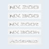 Car Trunk ABS Chrome Gloss Black Letters Logos Badge Emblem Decals Styling Sticker For Lexus NX NX200 NX300 NX200t Accessories