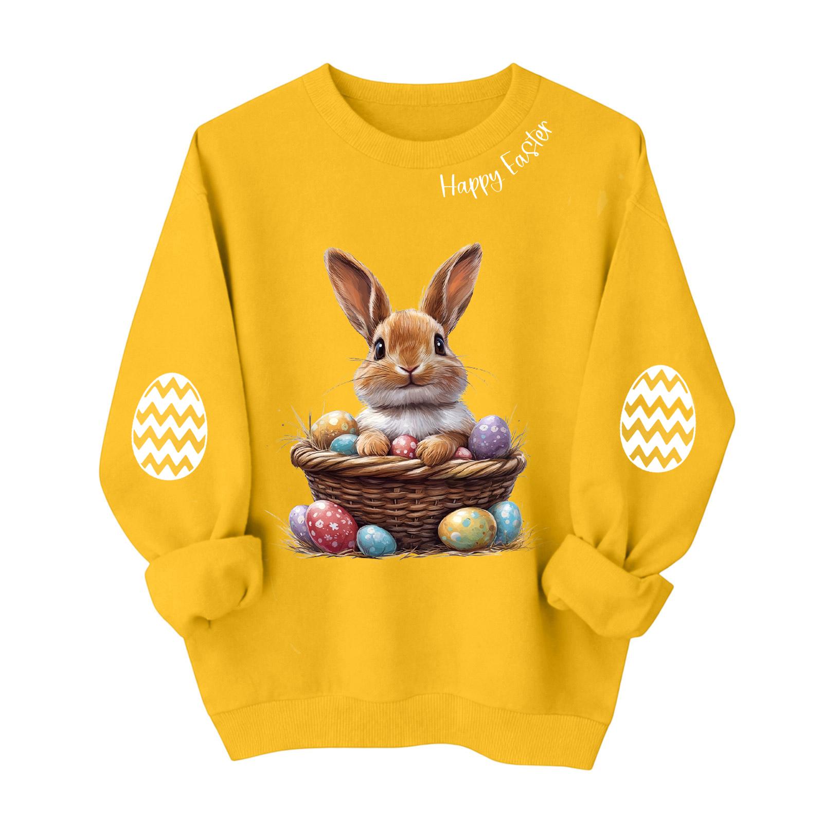 Толстовка с круглым вырезом для женщин, осенние графические толстовки для отпуска с длинным рукавом и заниженной линией плеч XL жёлтый