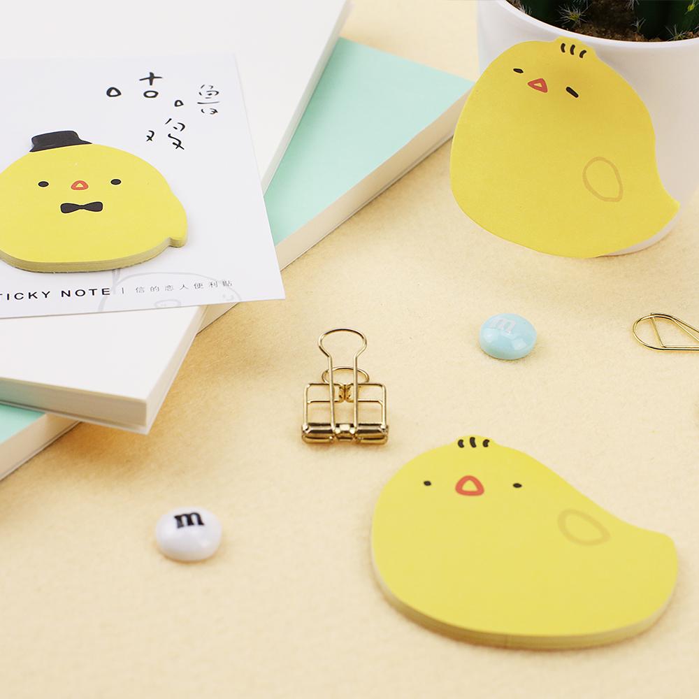 Sticky Notes 4pcs Buy 4pcs Yellow Chicken Sticky Note Cute Memo Pad 30 Sheets Adhesive ...