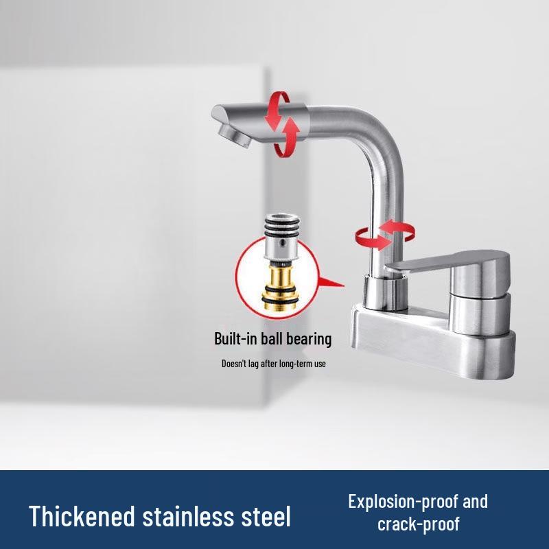 Handon Stainless Steel Single Handle Basin Faucet