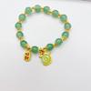 Natural Agate Green Bracelet. Fashion Women Daily Jewelry Lucky Gift