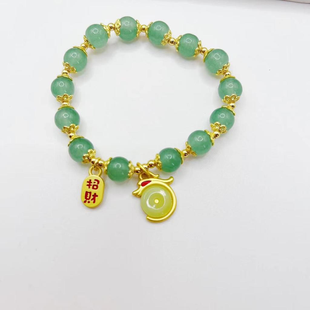Natural Agate Green Bracelet. Fashion Women Daily Jewelry Lucky Gift
