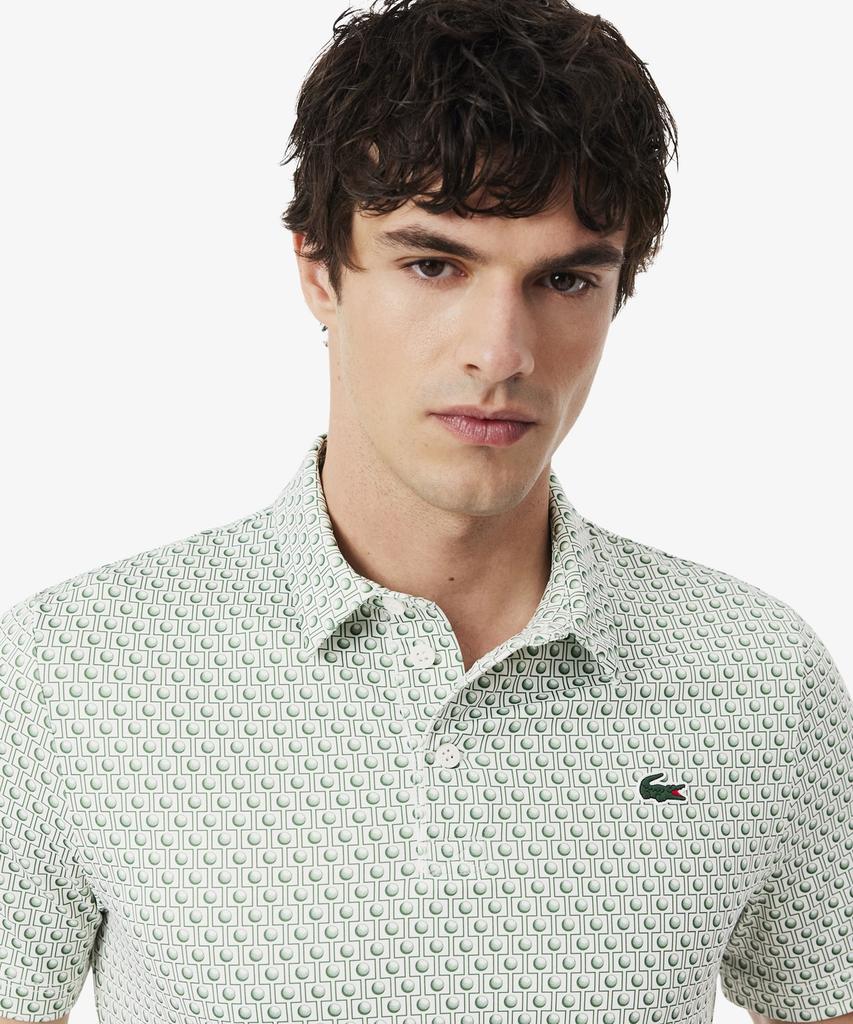LACOSTE Men'S Golf Aop Short Sleeve Polo Shirt Dh4825-56G X0N