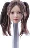 1/6 Scale Female Head Sculpt Beauty Girl Mandy Rooted Hair Head Carving 12 Inch Female PH TBL JO Action Figure Body (Brown Pig Tail)