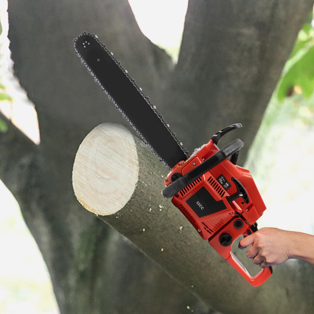 52CC Gasoline Chainsaw 20 Inch Gas Powered Chainsaw Cutting Wood Gas Sawing Chain Saw Set 2.2KW Gasoline Handheld for Farm