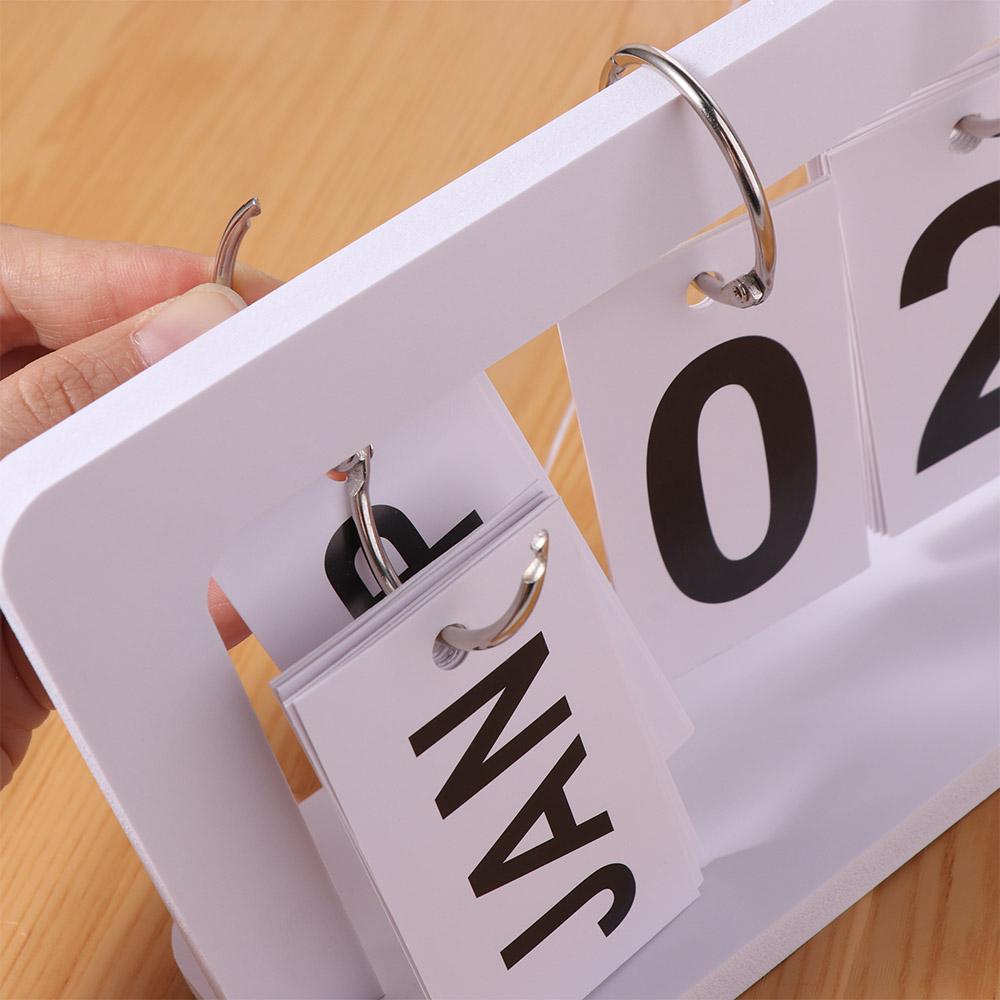 Nordic Style Perpetual Calendar Solid Desktop Schedule Photography Props Daily Planner  Office