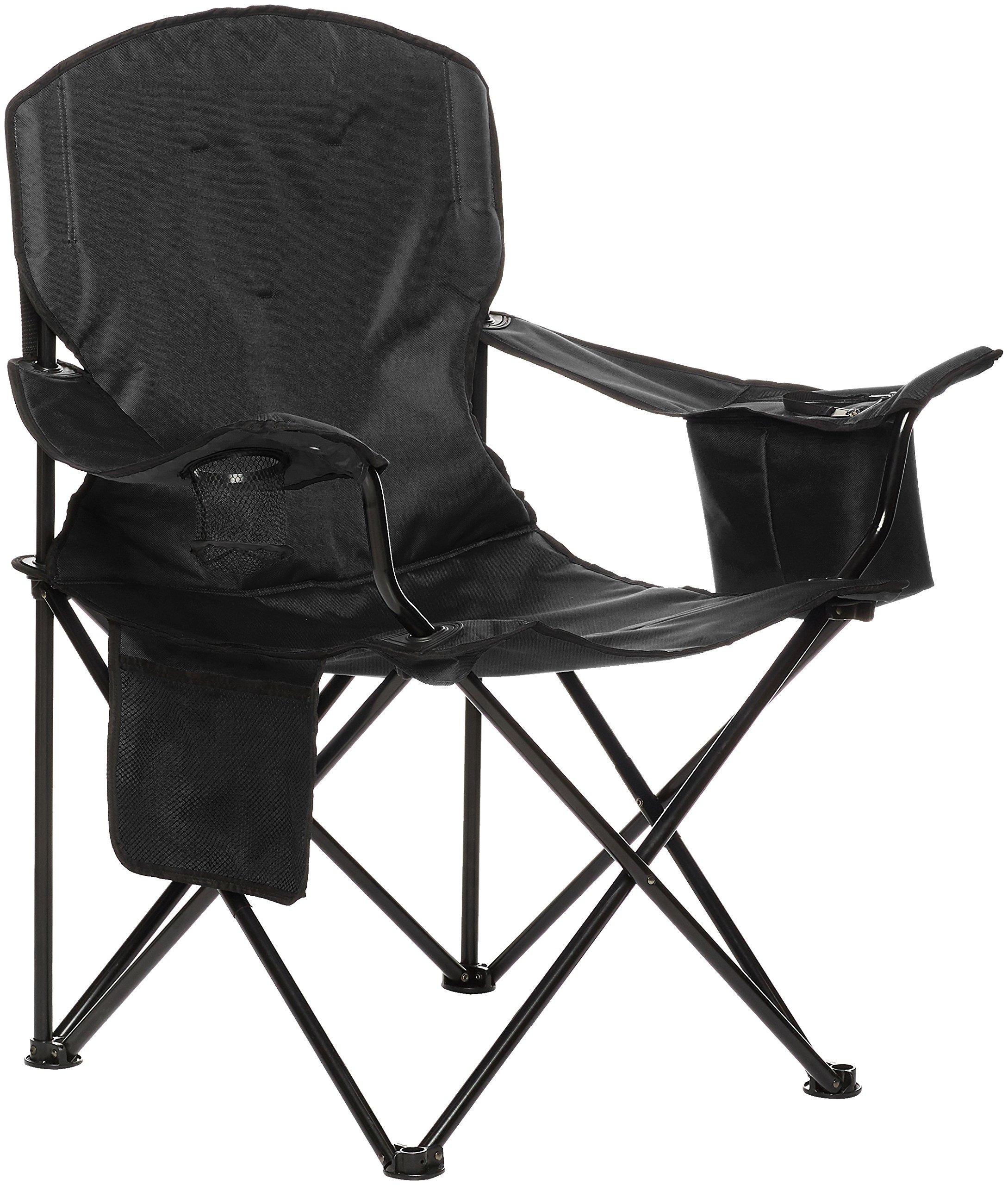 

Amazon Basics Outdoor Camping Chair, Folding, Bag Included, XL Size, 97 x 61 x 91cm, Black, Padded Backrest