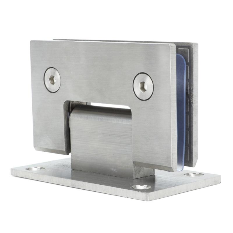 2Pcs Glass Door Hinge Heavy Duty Glass Door 90 Degree Hinges Durable Stainless Steel Bathroom Gate Clamp For Bathroom Toilet