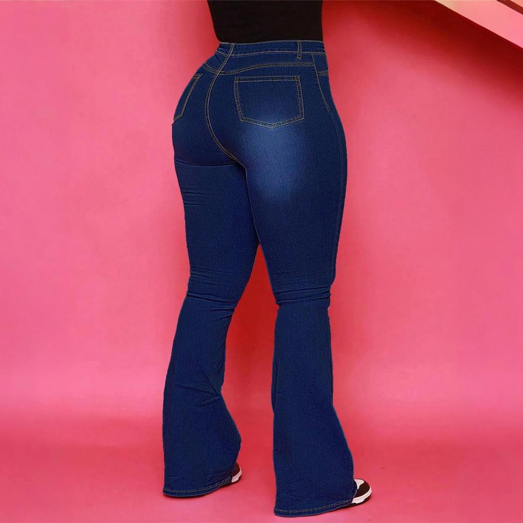 Women's Jeans Casual Color Casual Pants Versatile Slim Fit Jeans
