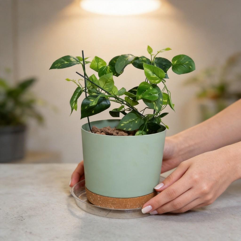 Plastic Flower Pot Tray With Pet Material And Dustproof Design For Garden And Home Use