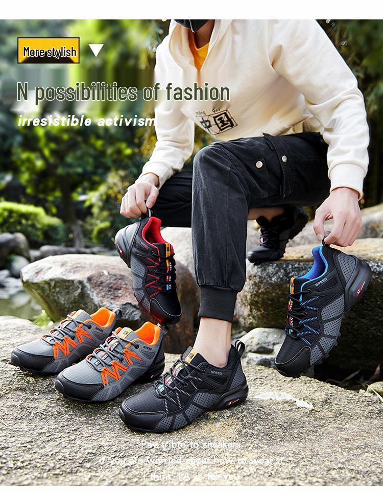 2025 Leichte atmungsaktive Mesh-Sportschuhe für Herren, rutschfest, für Outdoor, Freizeit, Wandern