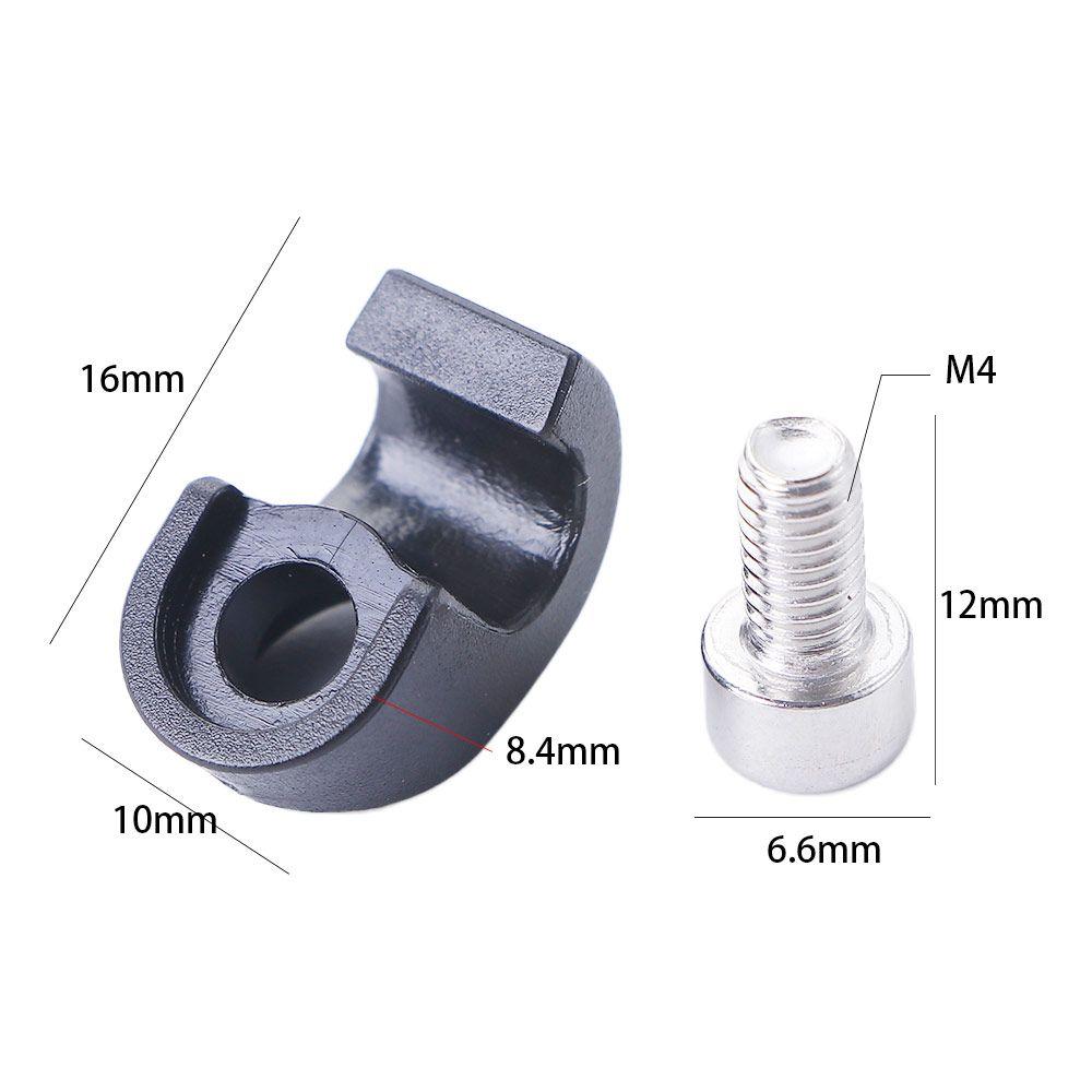 5pcs Bike Bicycle Brake Housing Buckle Brake Cable Hose Clamp Cable Guide Adapter Bike Frame Buckle Button Fixed Tubing Clip