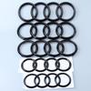 A3 A4 A5 A6 A7 Q2 Q3 Q5 Q8 TT Schwarz/Silber 4 Ringe ABS Auto Motorhaube Frontgrill Heckklappe Emblem Logo Abzeichen Aufkleber
