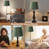 Small Lamp Shade Fabric Lampshade for Table Floor Light E27 E14 Dual Use Hand Crafted Conical Lamp Shade Army Green