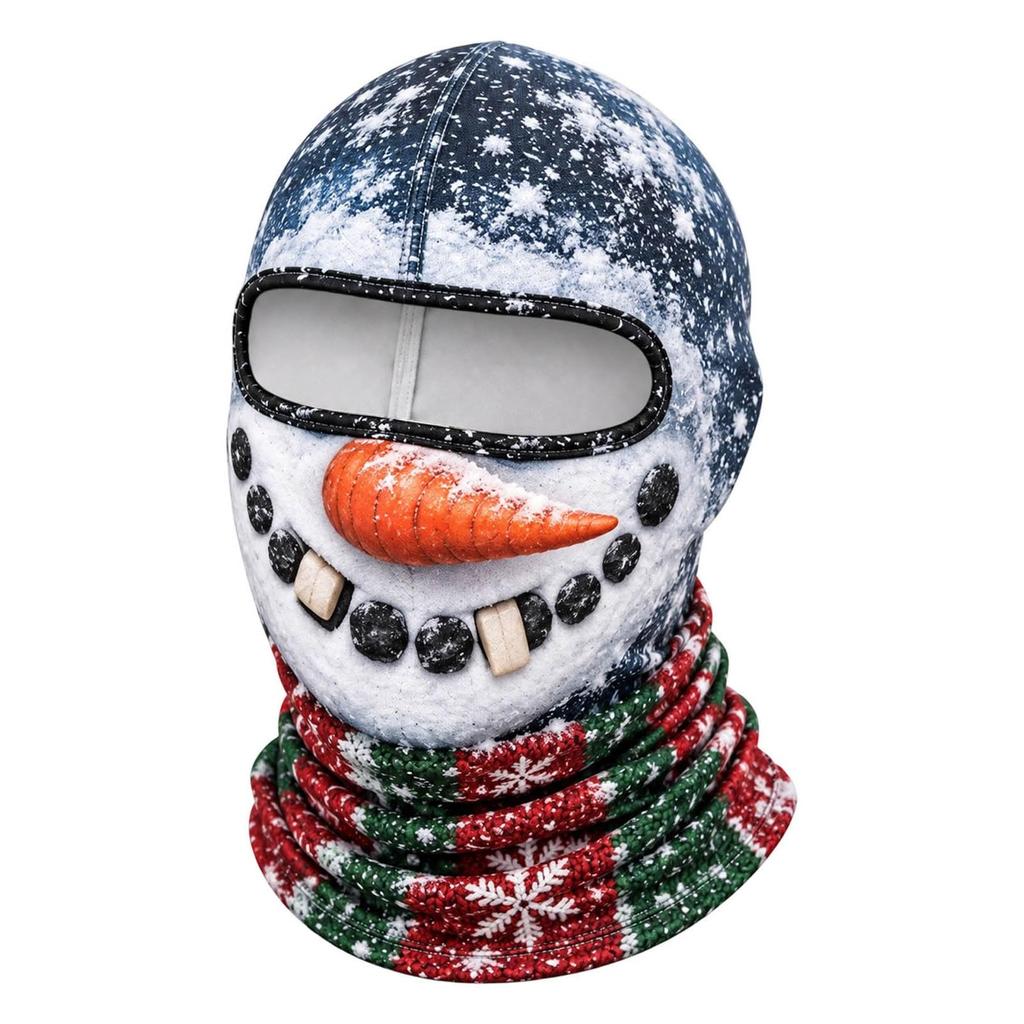 Nowość Maska Narciarska z Twarzą Starca, Zimowa Wiatroszczelna Pełna Twarz z Pełnym Drukiem 3D, Okulary przeciwsłoneczne nie są dołączone