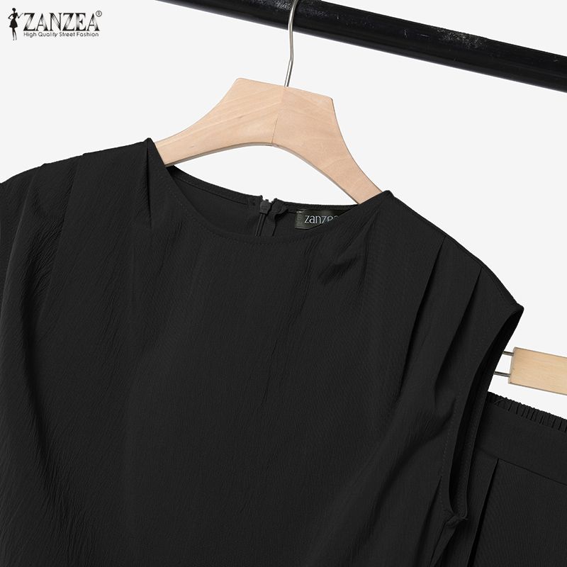 ZANZEA Women Sleeveless Vest Tops and Long Pants Casual Two Piece Suit Sets