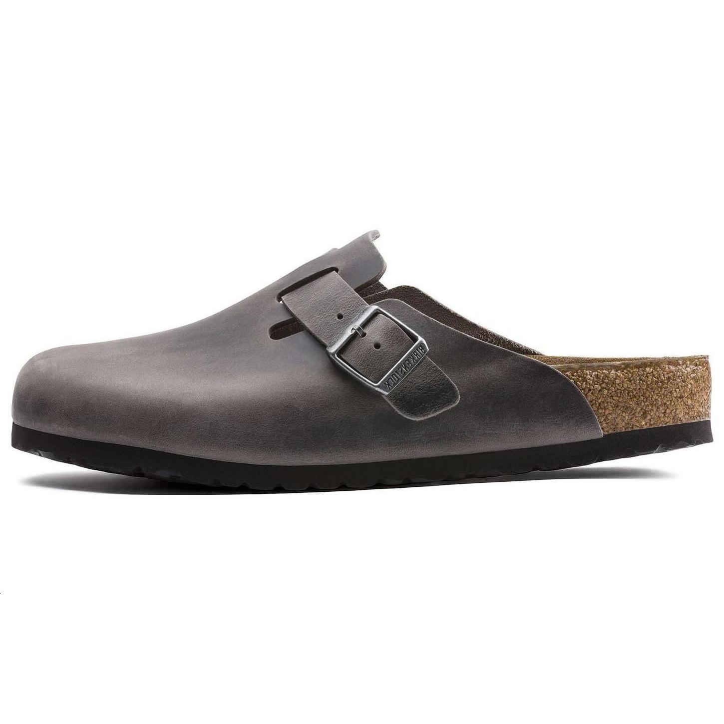 Boston Birkenstock Soft Footbed Oiled Leather Iron 1013255 41