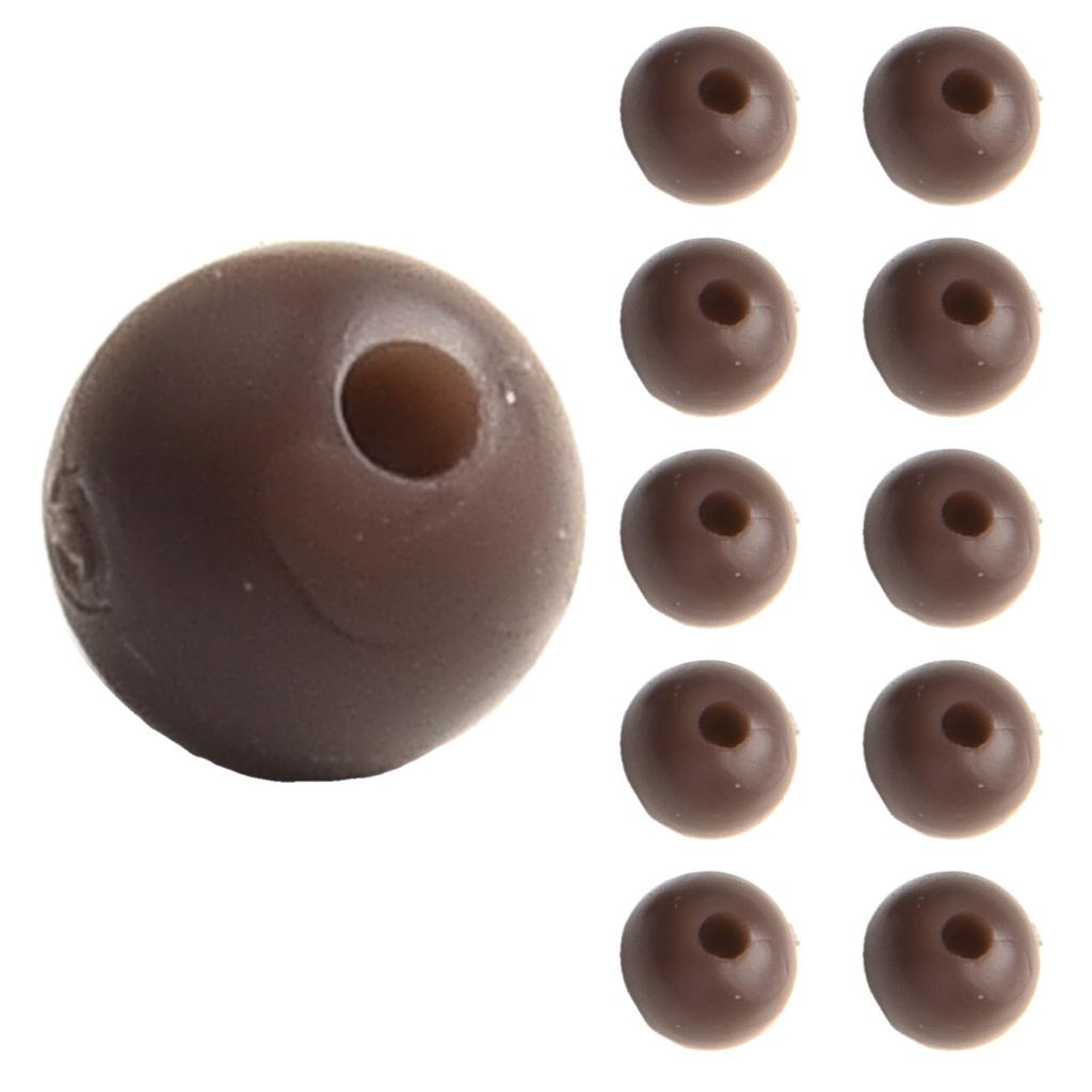 Resilient Soft Rubber Floating Fishing Beads 50pcs for Carp Fishing Rig