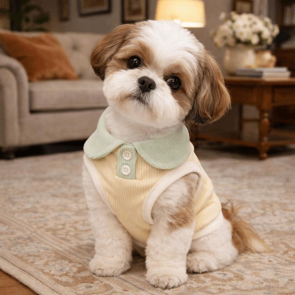 Breathable Puppy T-shirt Soft Pet Collar Vest Pet Shirts Apparel Pet Two Leg Clothes Pet Wear