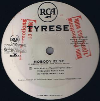 

12inch Record TYRESE - Nobody Else RDAB656041 RCA 1998 US Dance & Electronica Used