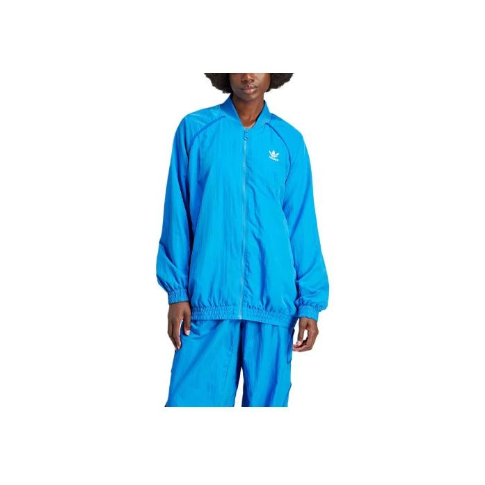 

Adidas Originals Премиальный спортивный топ Женская куртка Птичье перо-Синий IS3853 S