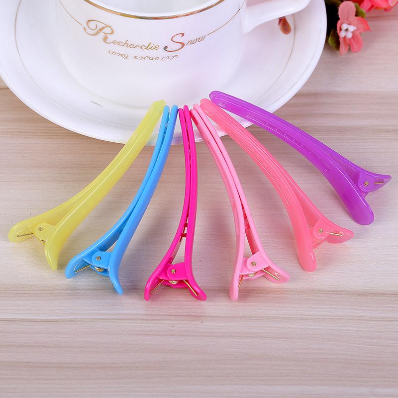 20Pcs Candy Colors Duckbill Clip Professional Hairdressing Salon Hairpins Plastic Diy Hair Care Hair Clamps Styling Tools
