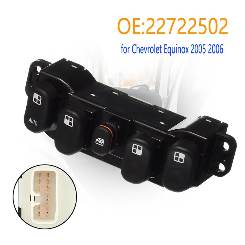 Car Accessories for Chevrolet Equinox GM 2005 2006 Electric Master Power Window Switch Lifter Control Regulator Button Parts