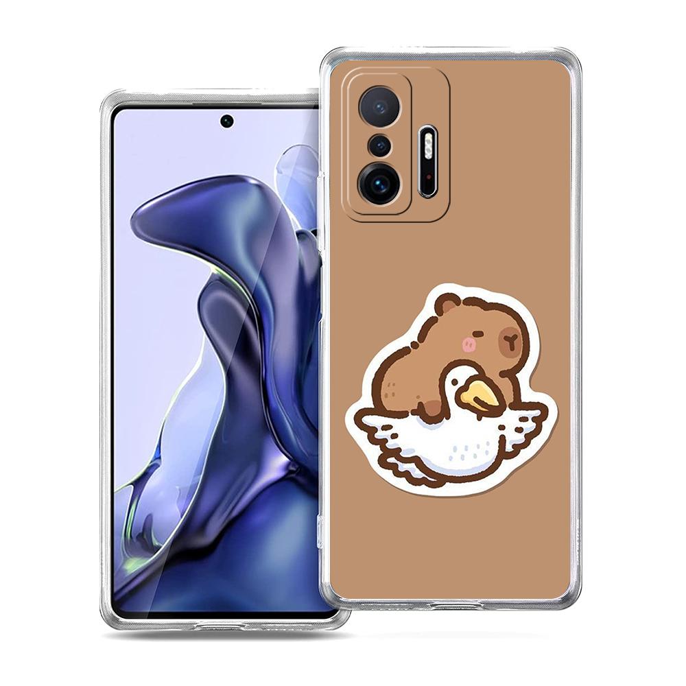Animal Capybara Couple Paired Phone Case For Xiaomi Mi Poco X6 X5 NFC X3 F6 F5 Pro F4 F3 15 14T 14 13T 12T 12 13 Lite 11 Cover