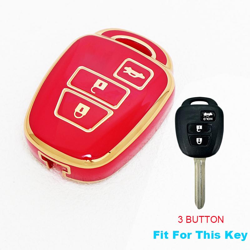 Soft Tpu Car Key Cover Case Keyless For Toyota Camry Rav4 Corolla Tacoma Vios Prius C Highlander Accessories