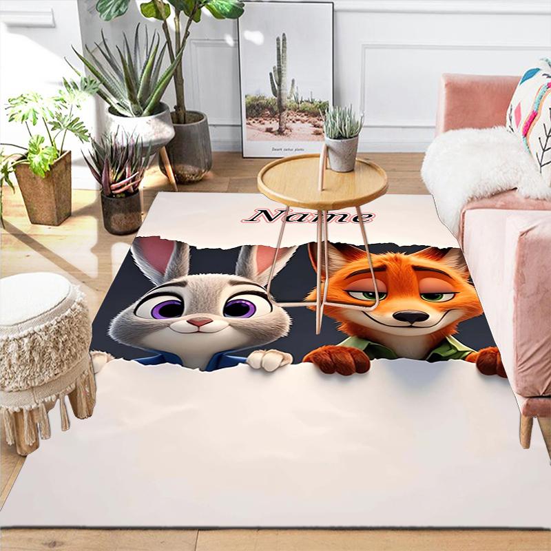 Custom 1Pc Zootopia Friendship Adventure Rug Office Carpet Indoor Outdoor Entrance Doormat Nonslip Soft And Comfortable Living Room D916369