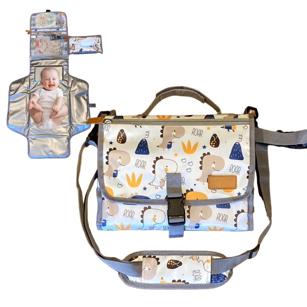 Husă pentru scutece, șervețele de schimbare a scutecelor, mers pe jos, ieșit în oraș, cadou pentru bebeluși, multifuncțională, compactă, portabilă, de mare capacitate, ușoară, geantă pentru cărucior, mașină