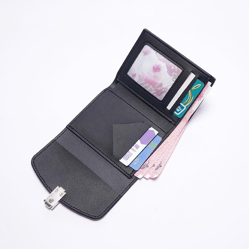 Portofel de damă ins, scurt, la modă, multicolor, multi-card, portcard, cu fermoar, portmoneu, multifuncțional