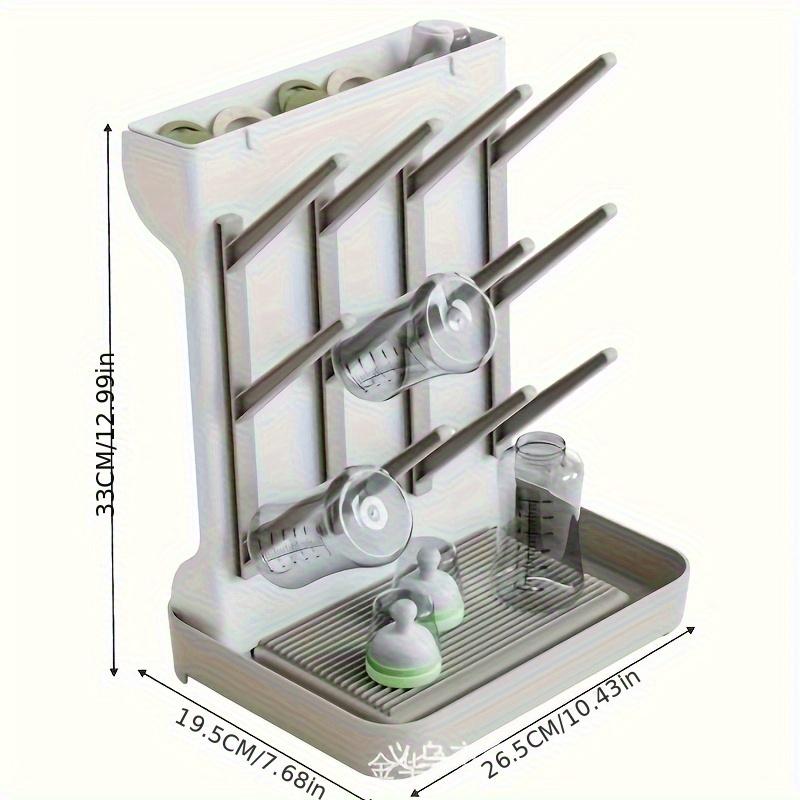Bottle Drying Rack Pacifier Holder Multi-Layer Hanging Countertop Dryer Ith Fast Drying Space-Saving Design for Bottles Sippy Cups