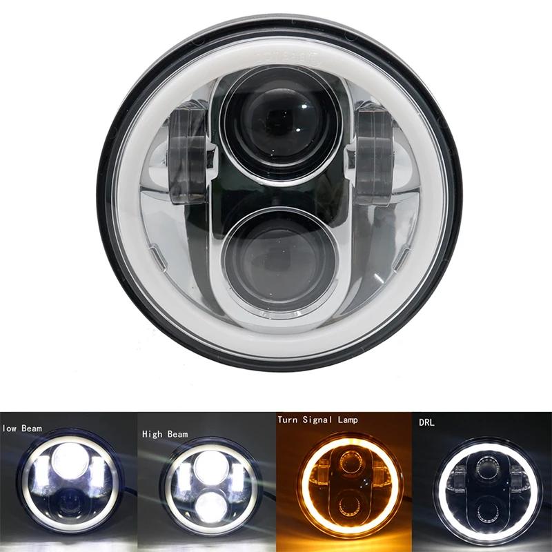 niversal Car Motorcycle 5.75 Inch LED Headlight For Harley Indian Yamaha Honda Triumph iii 5 3/4" H4 Headlamp For BMW 325i