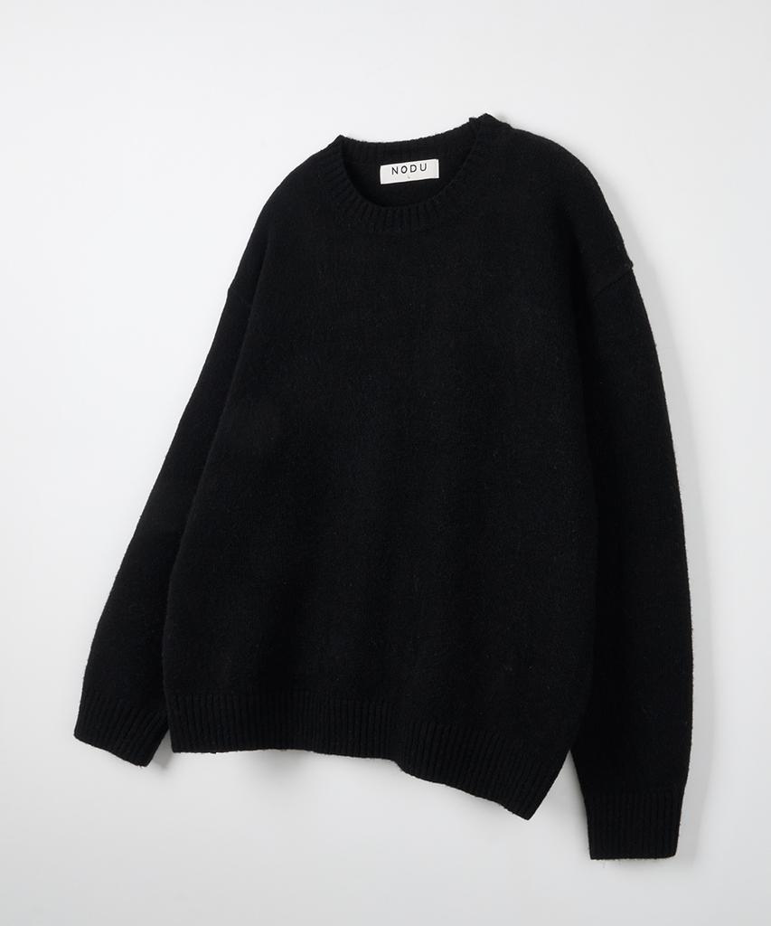 NODU Formal Basic Round Knit [Black]