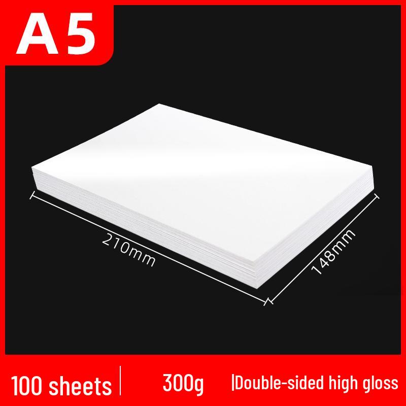 Carta Fotografica Lucida: A3 & A4 Inkjet, Fronte/Retro, da 120 g/m² a 260 g/m², Confezione da 100