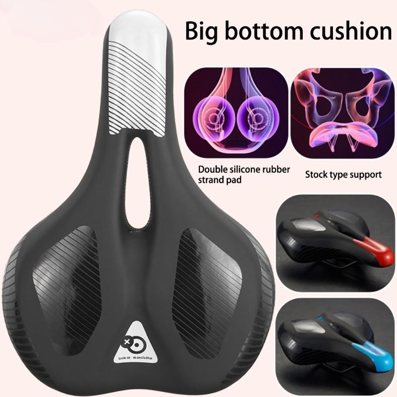 Oversized Cycling Saddles High Elastics Foams Antislip Saddles Breathable Saddles for Comfortable Cycling