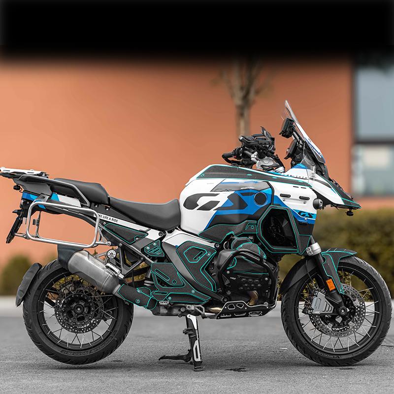 For 2025 BMW R 1300 GS ADV Thick Armor Film Tank Pad Full Body Decal Set - Anti-Scratch Shockproof Custom Styling High-Adhesion
