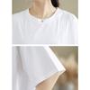 DIMANAF 2025 Summer Plus Size Lace Spliced Oversized T-Shirt Women Loose Tops Tees Casual New Shirt