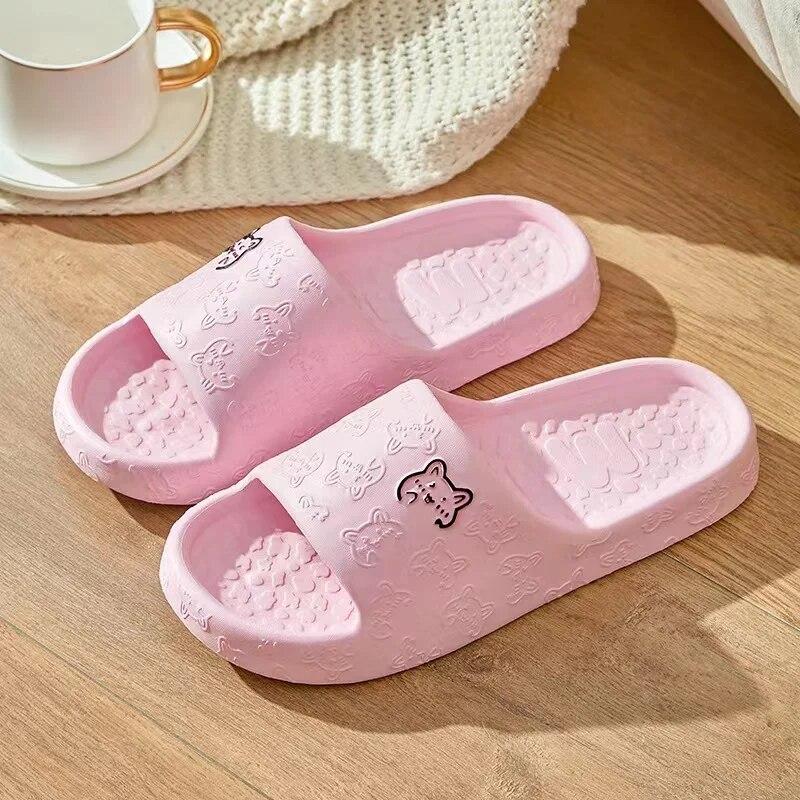 Kadın Yaz EVA Terlikler İç Mekan Ev Banyo Kaymaz Yumuşak Geniş Konfor Çift Terlikler Unisex Açık Hava Plaj Parmak Arası Terlikler Erkek Terlikler