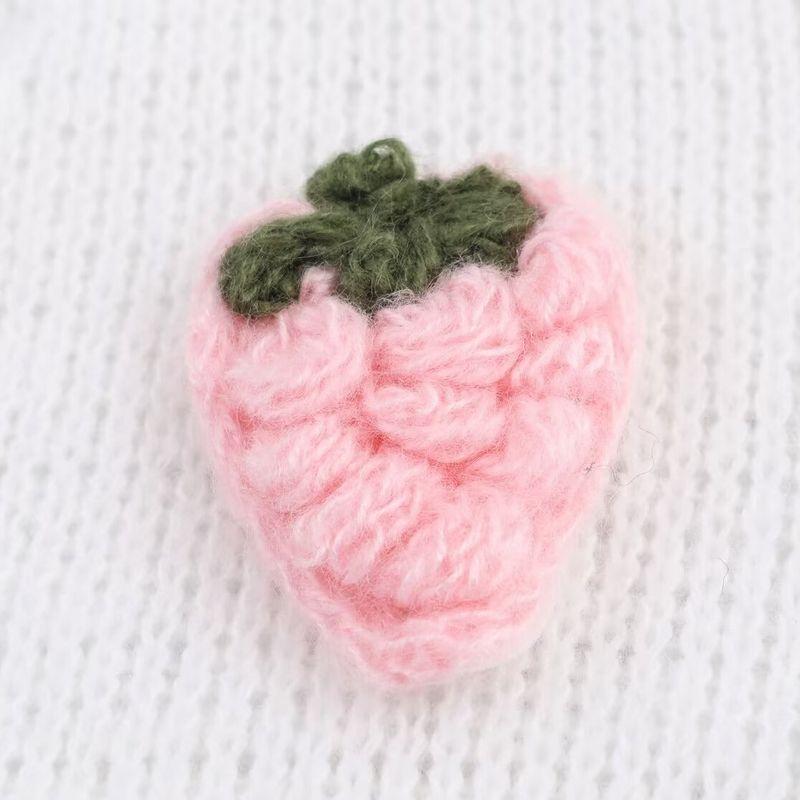 Kaslead New Arrival Women's Clothing Fashion Style Fashion Minimalist Loose Strawberry Knitting Cardigan