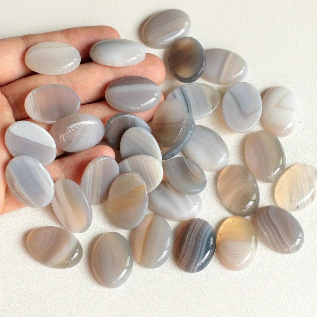 18x25mm Oval Yellow Topaz Agate Egg-Shaped Necklace Ring Jewelry Accessory