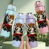 1PC Eagle Crown Warrior Badge Print 750ml Color Plastic Sports Water Bottle Leakproof Flip Straw Lid Suitable for Sports Office Home Use