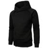 Autumn Winter Men's  Hooded Top Long Sleeve Side Zipper Design Hoodie