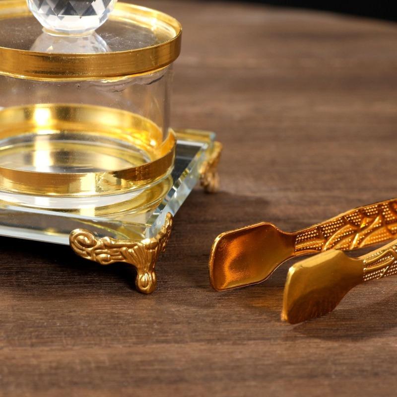 Creative Arabic Crystal Incense Burner with Clip Dual-Use Candle Holder Fragrance Diffuser Middle Eastern Parties Festive Decor