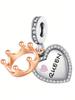 Charms Plata Heart-Shaped Skull Luggage Case Beads Copper Plated Fit Copperoriginal Bracelet For Jewelry Making Diy Charm