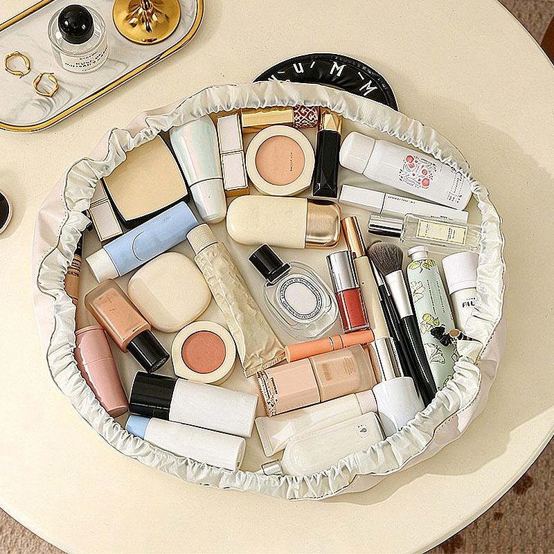 Travel Storage Makeup Bag Women Drawstring Cosmetic Bag Organizer Female Pouch Portable Waterproof Toiletry Beauty Case