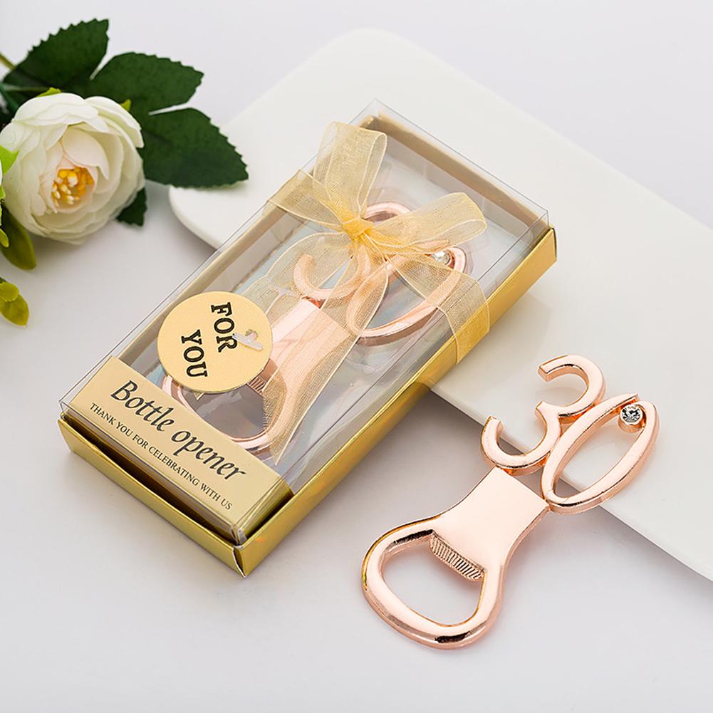 Beer Opener Number Shape Bottle Opener Birthday Gift Wedding Anniversary Party Supplies Bar Tool