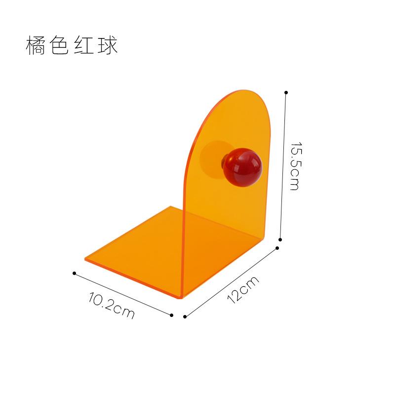 Dopamine Ball Acrylic L-Shaped Bookstand Office Study Student Desk Bookstand Nordic Ins Style